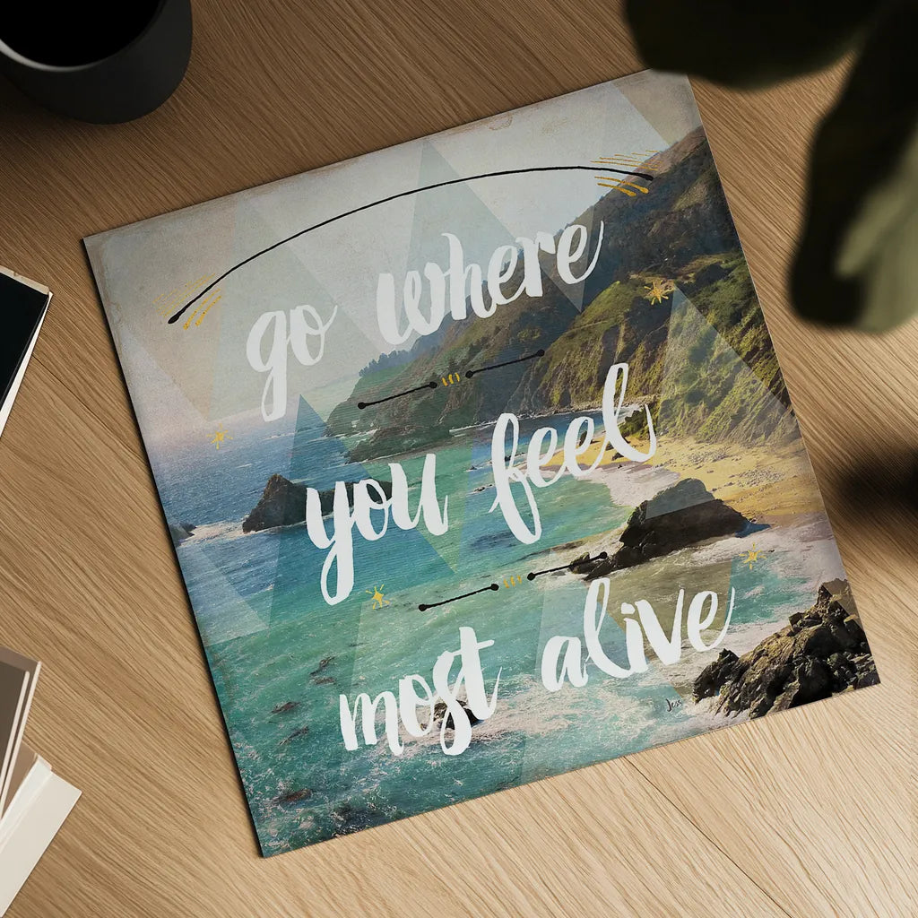 Sea View I by Jess Aiken. Shown as a detailed flat fine art print, highlighting archival giclee quality. Available as an archival giclee rolled canvas, fine art paper, or poster print. SKU 29906a.