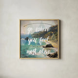 Sea View I by Jess Aiken. Shown in a natural wood glass frame for a timeless modern aesthetic. Available as an archival giclee rolled canvas, fine art paper, or poster print. SKU 29906a.