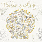 Seaside Blossoms I Neutral by Jess Aiken. SKU 34917a. Archival Giclee Fine art print for wall decor.