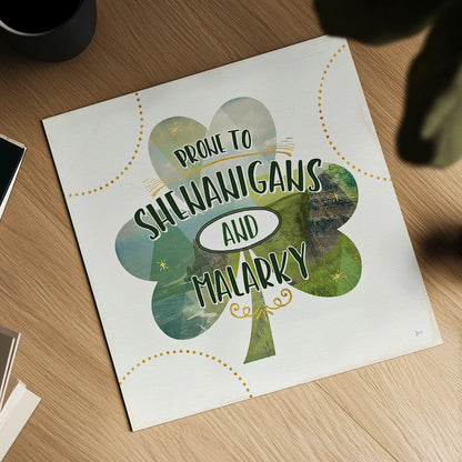 Shamrock Shades II by Jess Aiken. Shown as a detailed flat fine art print, highlighting archival giclee quality. Available as an archival giclee rolled canvas, fine art paper, or poster print. SKU 39590a.