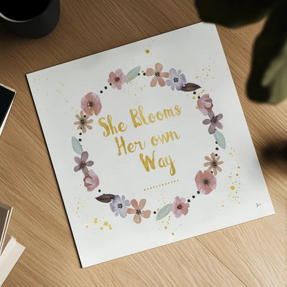 Simply Amazing I Bloom by Jess Aiken. Shown as a detailed flat fine art print, highlighting archival giclee quality. Available as an archival giclee rolled canvas, fine art paper, or poster print. SKU 49911a.