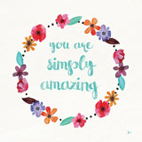Simply Amazing I Blue by Jess Aiken. SKU 35100a. Archival Giclee Fine art print for wall decor.