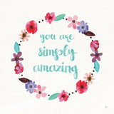 Simply Amazing I Blue and Blush by Jess Aiken. SKU 35630a. Archival Giclee Fine art print for wall decor.