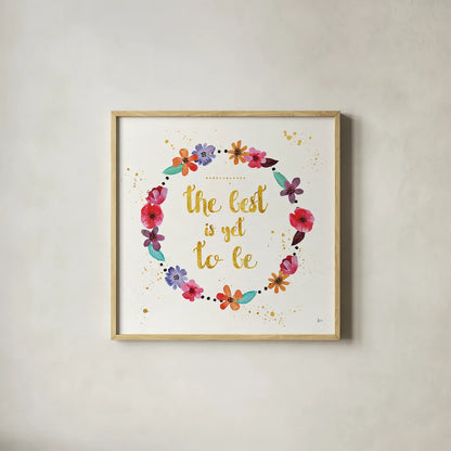 Simply Amazing II by Jess Aiken. Shown in a natural wood glass frame for a timeless modern aesthetic. Available as an archival giclee rolled canvas, fine art paper, or poster print. SKU 33447a.