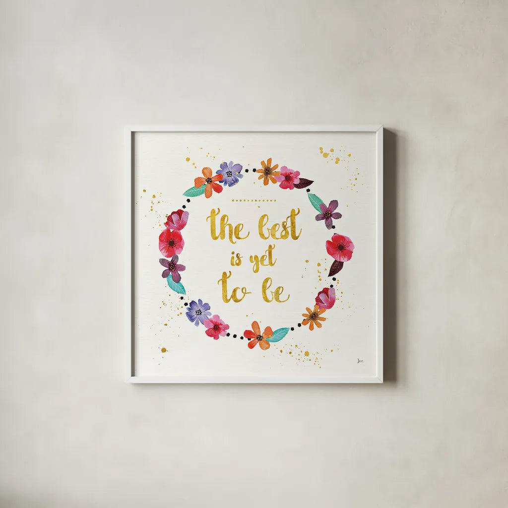 Simply Amazing II by Jess Aiken. Shown in a crisp white glass frame for a clean and minimalist style. Available as an archival giclee rolled canvas, fine art paper, or poster print. SKU 33447a.