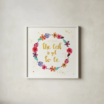 Simply Amazing II by Jess Aiken. Shown in a crisp white glass frame for a clean and minimalist style. Available as an archival giclee rolled canvas, fine art paper, or poster print. SKU 33447a.