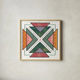 Spectrum VI by Jess Aiken. Shown in a natural wood glass frame for a timeless modern aesthetic. Available as an archival giclee rolled canvas, fine art paper, or poster print. SKU 42794a.