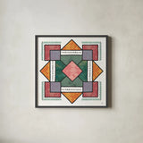 Spectrum VII by Jess Aiken. Shown in a sleek black glass frame for a contemporary gallery look. Available as an archival giclee rolled canvas, fine art paper, or poster print. SKU 42795a.