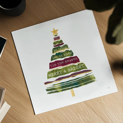 Tree Trimming I Dark by Jess Aiken. Shown as a detailed flat fine art print, highlighting archival giclee quality. Available as an archival giclee rolled canvas, fine art paper, or poster print. SKU 65294a.