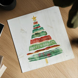 Tree Trimming I on White Wood by Jess Aiken. Shown as a detailed flat fine art print, highlighting archival giclee quality. Available as an archival giclee rolled canvas, fine art paper, or poster print. SKU 27890a.