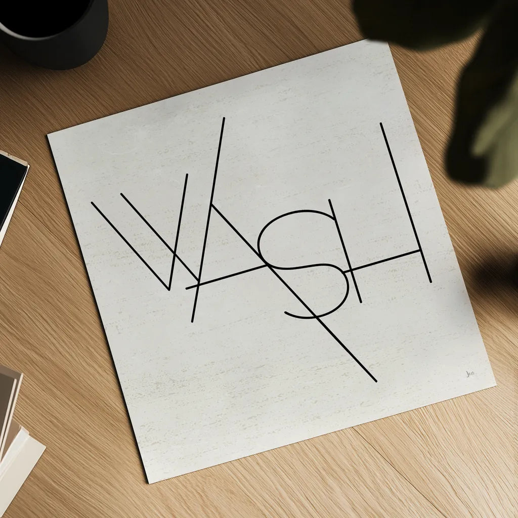 Wash Dry Fold I by Jess Aiken. Shown as a detailed flat fine art print, highlighting archival giclee quality. Available as an archival giclee rolled canvas, fine art paper, or poster print. SKU 66272a.