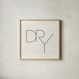 Wash Dry Fold II by Jess Aiken. Shown in a natural wood glass frame for a timeless modern aesthetic. Available as an archival giclee rolled canvas, fine art paper, or poster print. SKU 66273a.