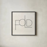 Wash Dry Fold III by Jess Aiken. Shown in a sleek black glass frame for a contemporary gallery look. Available as an archival giclee rolled canvas, fine art paper, or poster print. SKU 66274a.