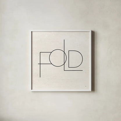 Wash Dry Fold III by Jess Aiken. Shown in a crisp white glass frame for a clean and minimalist style. Available as an archival giclee rolled canvas, fine art paper, or poster print. SKU 66274a.