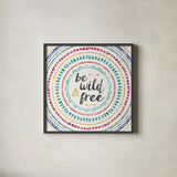 Wild and Free I by Jess Aiken. Shown in a sleek black glass frame for a contemporary gallery look. Available as an archival giclee rolled canvas, fine art paper, or poster print. SKU 28798a.