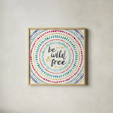 Wild and Free I by Jess Aiken. Shown in a natural wood glass frame for a timeless modern aesthetic. Available as an archival giclee rolled canvas, fine art paper, or poster print. SKU 28798a.