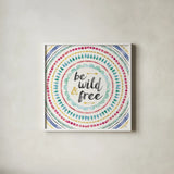 Wild and Free I by Jess Aiken. Shown in a crisp white glass frame for a clean and minimalist style. Available as an archival giclee rolled canvas, fine art paper, or poster print. SKU 28798a.