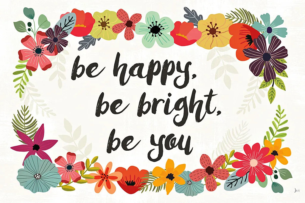 Words and Petals I by Jess Aiken. SKU 28813i. Archival Giclee Fine art print for wall decor.