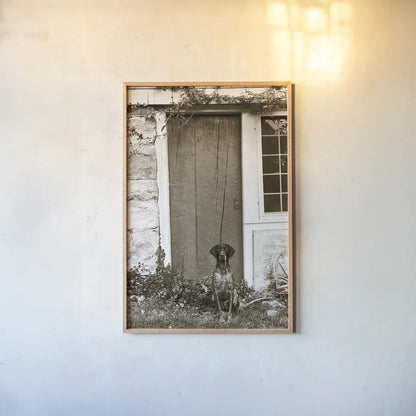 I am Home by Jim Dratfield. shown as a paper print in a natural frame. Available as a archival giclee rolled canvas, fine art paper, or poster print. SKU 25486h.