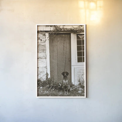 I am Home by Jim Dratfield. shown as a paper print in a white frame. Available as a archival giclee rolled canvas, fine art paper, or poster print. SKU 25486h.
