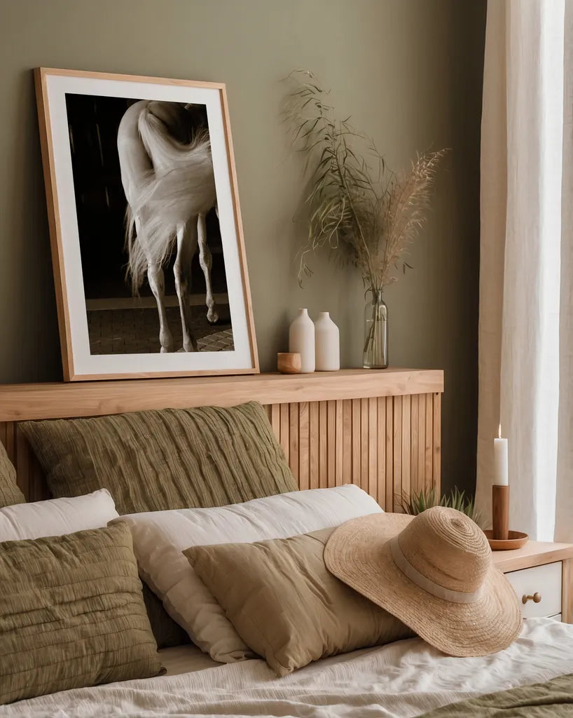 Swoosh by Jim Dratfield. shown as a paper print in a natural frame. Available as a archival giclee rolled canvas, fine art paper, or poster print. SKU 25473h.