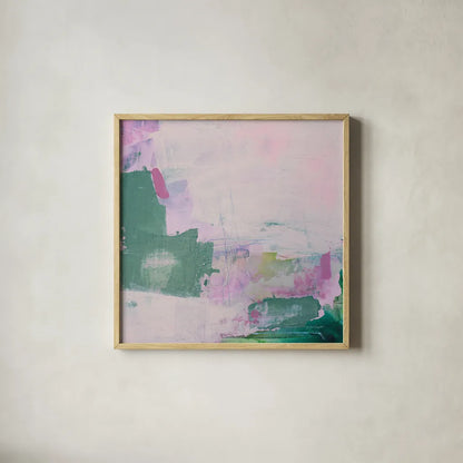 A Place I Dreamed Of by Jocelyn Elizabeth. Shown in a natural wood glass frame for a timeless modern aesthetic. Available as an archival giclee rolled canvas, fine art paper, or poster print. SKU 100333a.