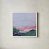 A Place I Have Never Been by Jocelyn Elizabeth. Shown in a crisp white glass frame for a clean and minimalist style. Available as an archival giclee rolled canvas, fine art paper, or poster print. SKU 100334a.