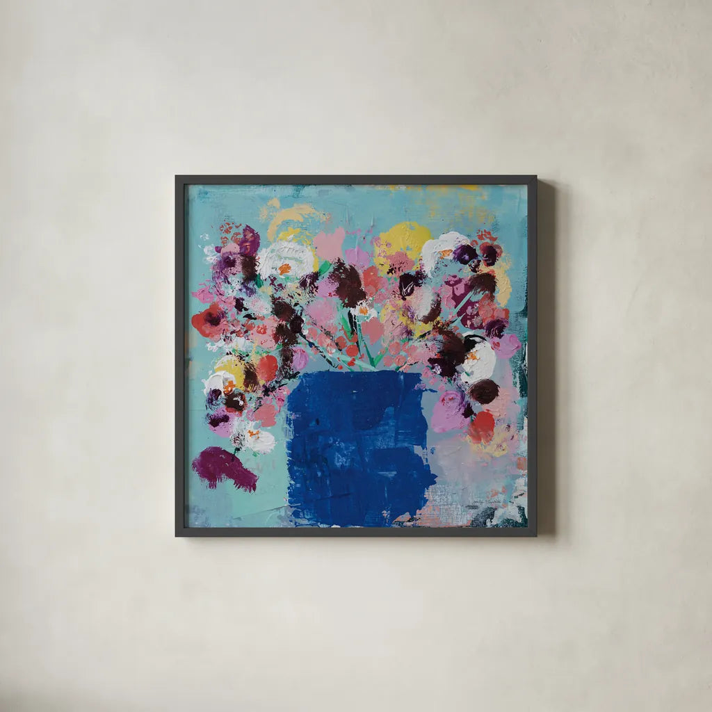 Beauty by Jocelyn Elizabeth. Shown in a sleek black glass frame for a contemporary gallery look. Available as an archival giclee rolled canvas, fine art paper, or poster print. SKU 94106a.