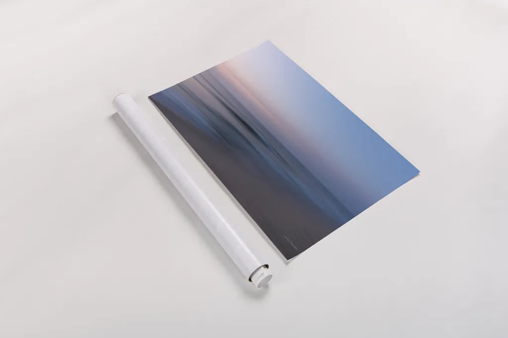 Blue Hour by Jocelyn Elizabeth. shown as a rolled paper print. Available as archival giclee rolled canvas, fine art paper, or poster print. SKU 102106i.