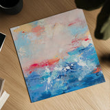 Breathe Out by Jocelyn Elizabeth. Shown as a detailed flat fine art print, highlighting archival giclee quality. Available as an archival giclee rolled canvas, fine art paper, or poster print. SKU 94098a.
