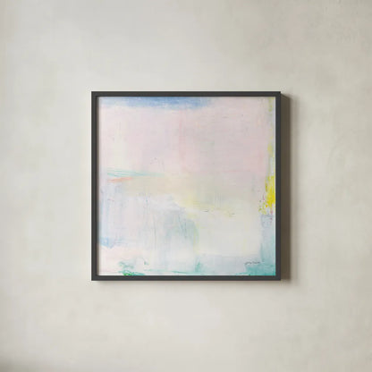 Candy Clouds II by Jocelyn Elizabeth. Shown in a sleek black glass frame for a contemporary gallery look. Available as an archival giclee rolled canvas, fine art paper, or poster print. SKU 100327a.