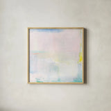 Candy Clouds II by Jocelyn Elizabeth. Shown in a natural wood glass frame for a timeless modern aesthetic. Available as an archival giclee rolled canvas, fine art paper, or poster print. SKU 100327a.