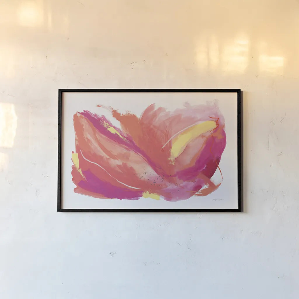 Celebration by Jocelyn Elizabeth. shown as a paper print in a black flame. Available as a archival giclee rolled canvas, fine art paper, or poster print. SKU 95422i.