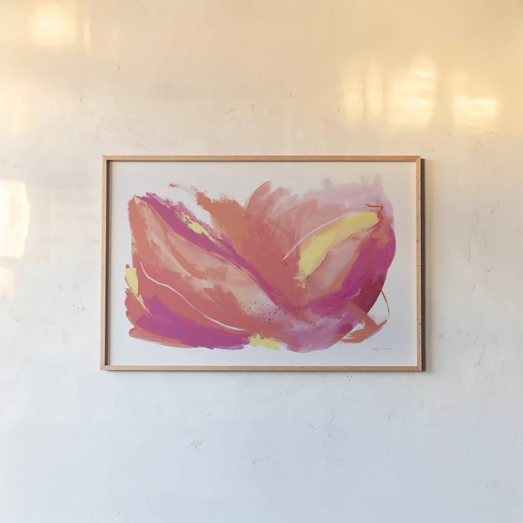 Celebration by Jocelyn Elizabeth. shown as a paper print in a natural frame. Available as a archival giclee rolled canvas, fine art paper, or poster print. SKU 95422i.