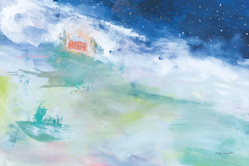 Distant Chateau by Jocelyn Elizabeth. SKU 102099i. Archival Giclee Fine art print for wall decor.