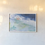 Distant Chateau by Jocelyn Elizabeth. shown as a paper print in a white frame. Available as a archival giclee rolled canvas, fine art paper, or poster print. SKU 102099i.