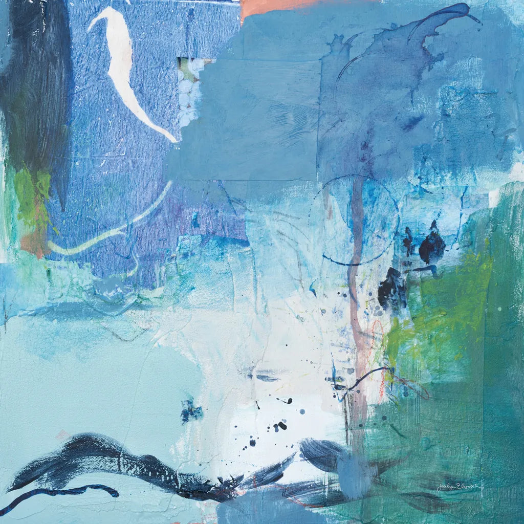 Dive Into the Ocean II by Jocelyn Elizabeth. SKU 100329a. Archival Giclee Fine art print for wall decor.