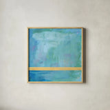 Feels Like Fate I by Jocelyn Elizabeth. Shown in a natural wood glass frame for a timeless modern aesthetic. Available as an archival giclee rolled canvas, fine art paper, or poster print. SKU 94743a.
