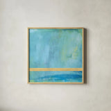 Feels Like Fate II by Jocelyn Elizabeth. Shown in a natural wood glass frame for a timeless modern aesthetic. Available as an archival giclee rolled canvas, fine art paper, or poster print. SKU 94744a.