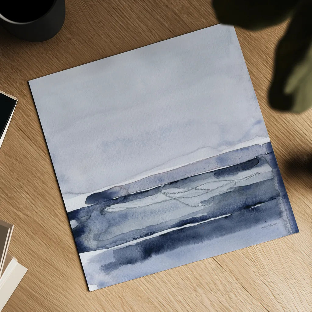 Grey Skies II by Jocelyn Elizabeth. Shown as a detailed flat fine art print, highlighting archival giclee quality. Available as an archival giclee rolled canvas, fine art paper, or poster print. SKU 100331a.