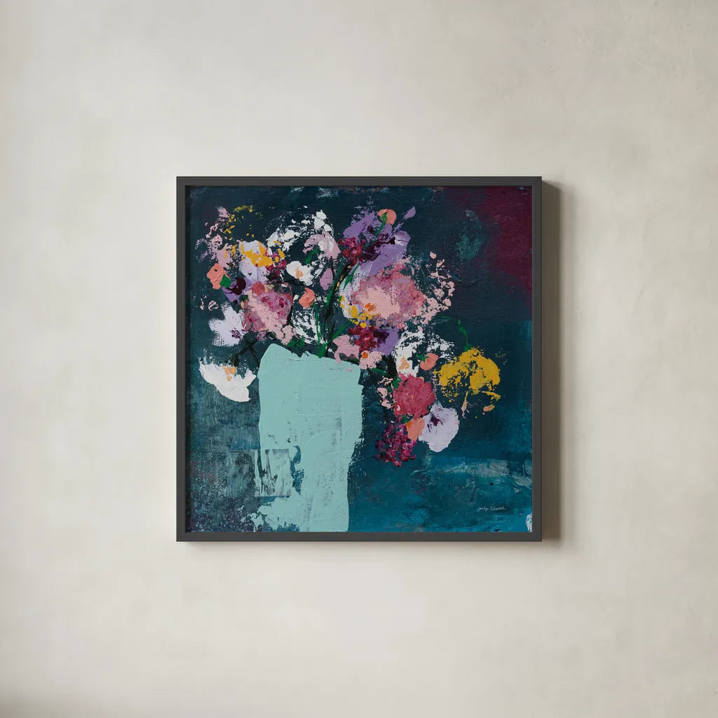 Hope by Jocelyn Elizabeth. Shown in a sleek black glass frame for a contemporary gallery look. Available as an archival giclee rolled canvas, fine art paper, or poster print. SKU 94103a.