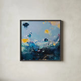 I Should Be Fine By Now by Jocelyn Elizabeth. Shown in a sleek black glass frame for a contemporary gallery look. Available as an archival giclee rolled canvas, fine art paper, or poster print. SKU 94099a.