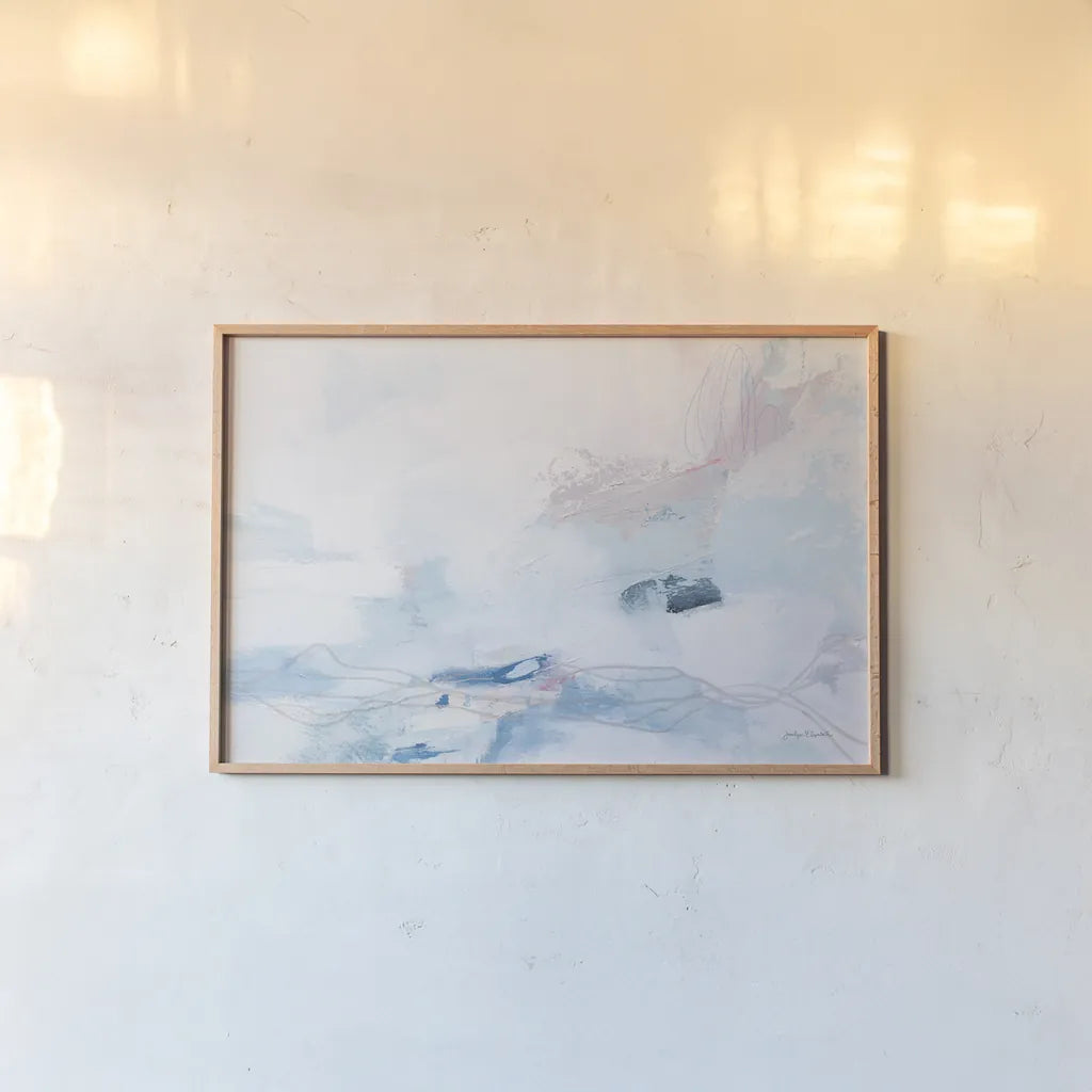 Im By Your Side I by Jocelyn Elizabeth. shown as a paper print in a natural frame. Available as a archival giclee rolled canvas, fine art paper, or poster print. SKU 96055i.