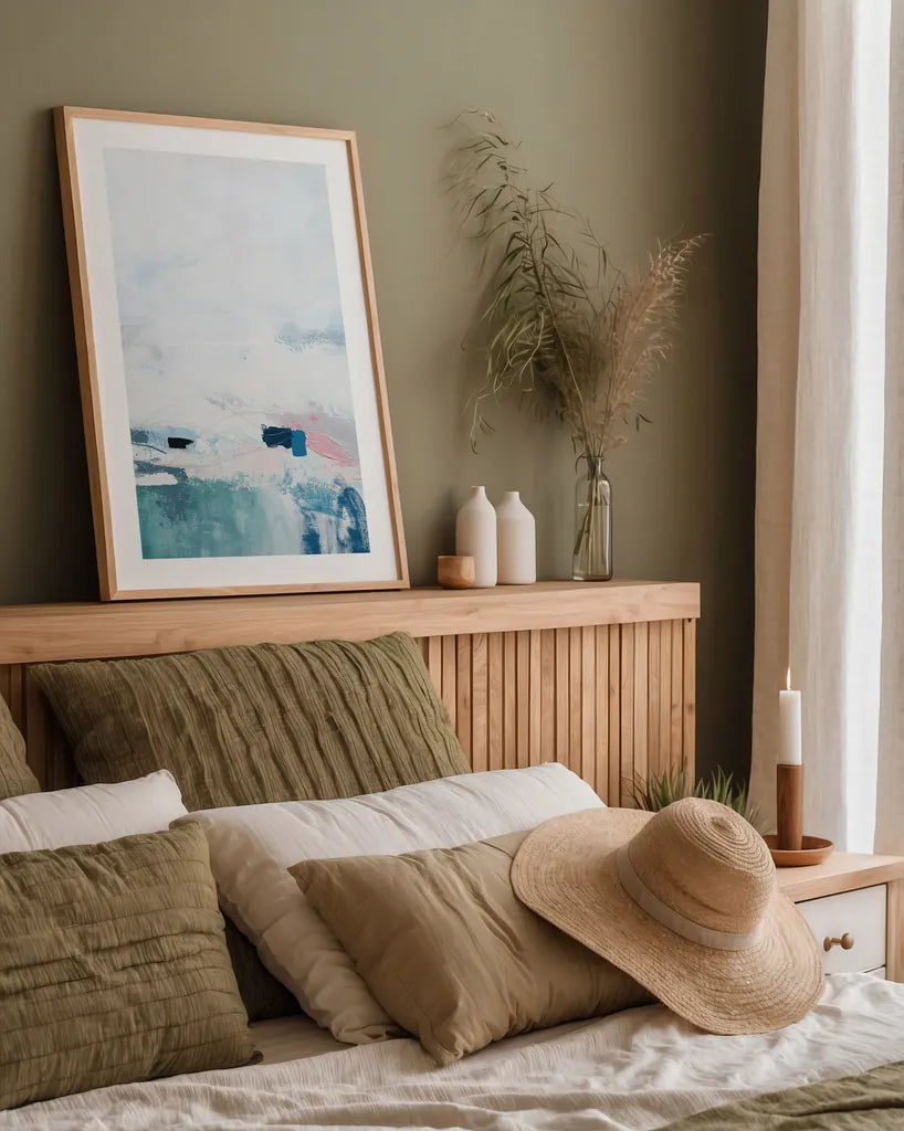 Im By Your Side IV by Jocelyn Elizabeth. shown as a paper print in a natural frame. Available as a archival giclee rolled canvas, fine art paper, or poster print. SKU 96058h.