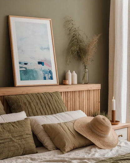 Im By Your Side IV by Jocelyn Elizabeth. shown as a paper print in a natural frame. Available as a archival giclee rolled canvas, fine art paper, or poster print. SKU 96058h.