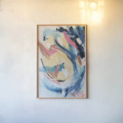 Impression by Jocelyn Elizabeth. shown as a paper print in a natural frame. Available as a archival giclee rolled canvas, fine art paper, or poster print. SKU 100335h.