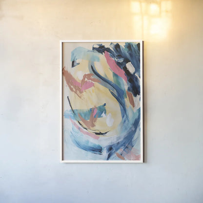 Impression by Jocelyn Elizabeth. shown as a paper print in a white frame. Available as a archival giclee rolled canvas, fine art paper, or poster print. SKU 100335h.