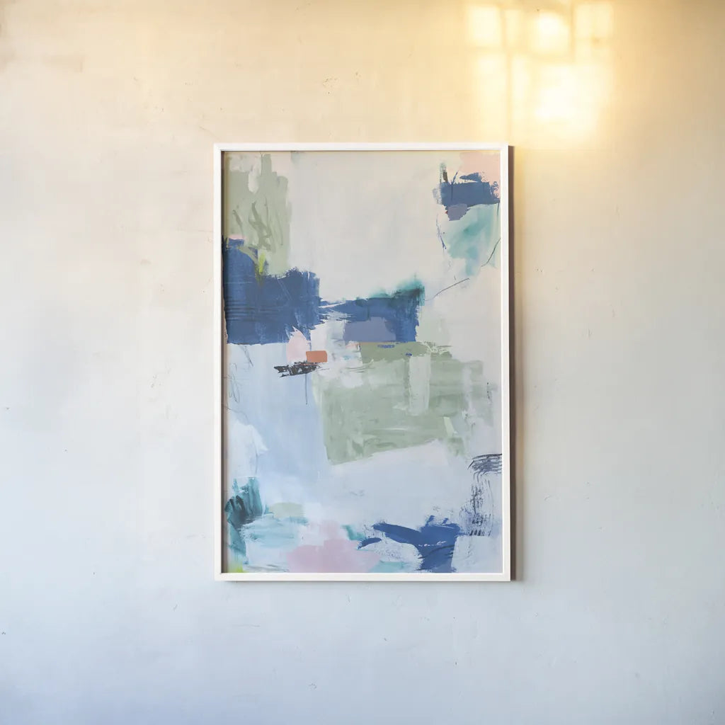 In Its Own Time by Jocelyn Elizabeth. shown as a paper print in a white frame. Available as a archival giclee rolled canvas, fine art paper, or poster print. SKU 100072h.