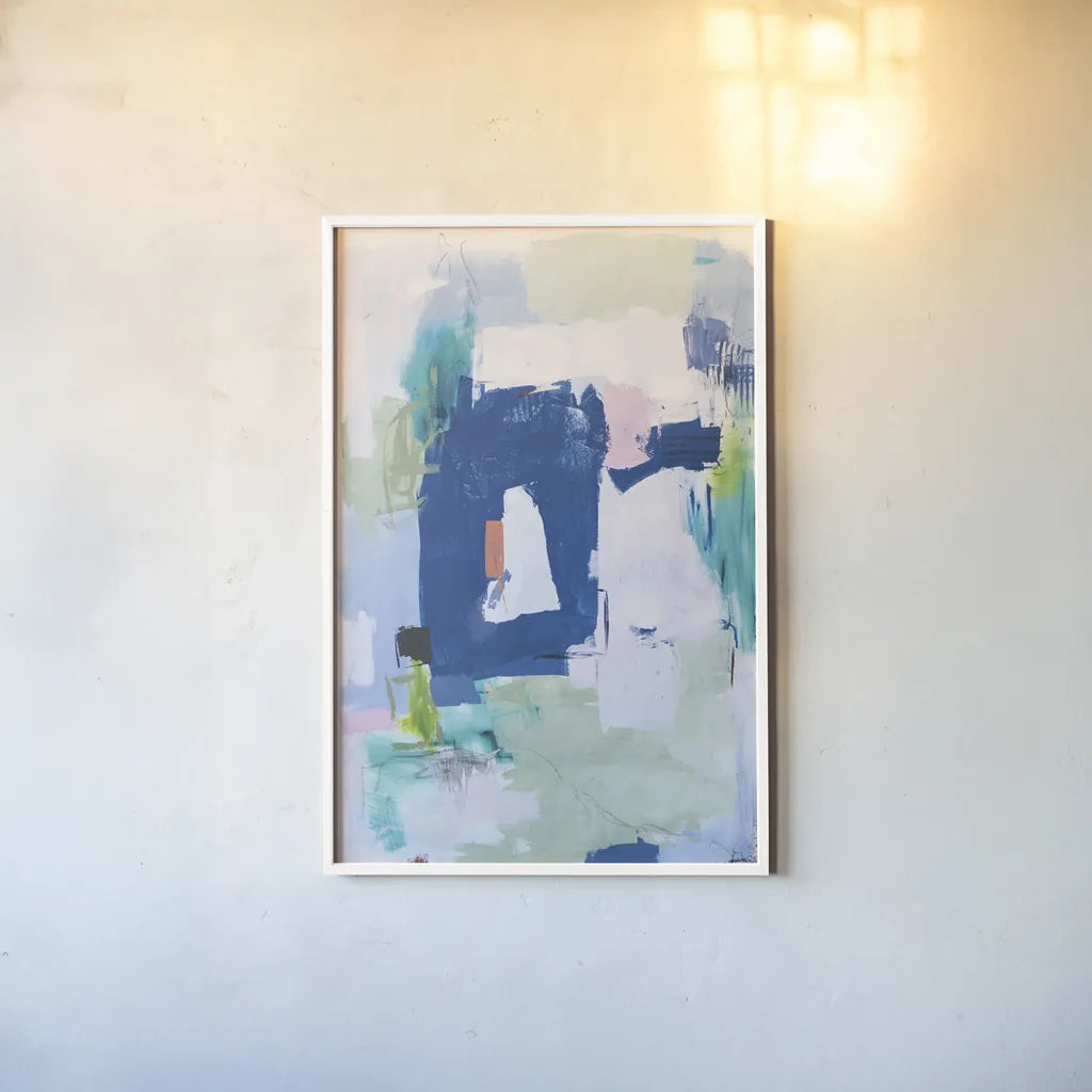 In Its Own Time II by Jocelyn Elizabeth. shown as a paper print in a white frame. Available as a archival giclee rolled canvas, fine art paper, or poster print. SKU 100337h.