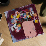Joy by Jocelyn Elizabeth. Shown as a detailed flat fine art print, highlighting archival giclee quality. Available as an archival giclee rolled canvas, fine art paper, or poster print. SKU 94104a.